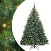 vidaXL Sztuczna choinka z 300 diodami LED Zielony 180 cm PE i PVC