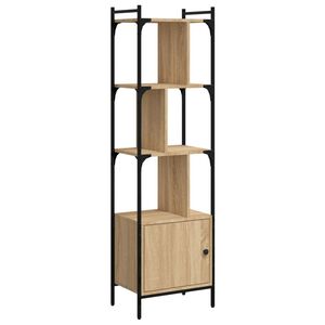 vidaXL Biblioteczka z drzwiczkami, dąb sonoma, 44,5x30x154,5 cm