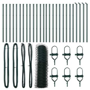 vidaXL Słupek ogrodzeniowy. Zielony