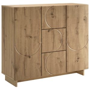vidaXL Bufet Dąb artisan 85,5 x 31 x 75 cm Drewno inżynieryjne