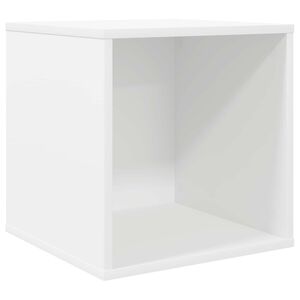 vidaXL Pudełko na albumy winylowe Biały 37 x 36,5 x 38 cm