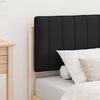 vidaXL Ramka ł&oacute;żka z tapicerowanym wezgłowiem Czarny 75 x 190 cm