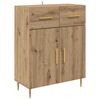 vidaXL Highboard 2 pcs Dąb rzemieślniczy Materiał drewnopochodny