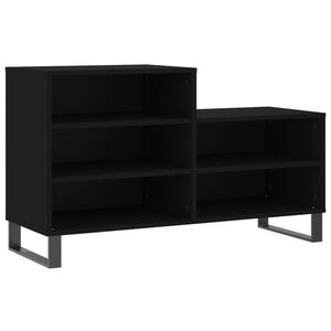 vidaXL Szafka na buty, czarna, 102x36x60 cm, materiał drewnopochodny