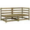 vidaXL Ogrodowa sofa 2-osobowa, impregnowane drewno sosnowe