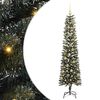 vidaXL Sztuczna choinka z podstawą Zielony 180 cm PVC, plastik i stal