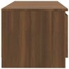 vidaXL Szafka pod TV, z LED, brązowy dąb, 140 x 40 x 35,5 cm