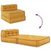 vidaXL Puf modułowy, ż&oacute;łty, 70x70x54, tkanina