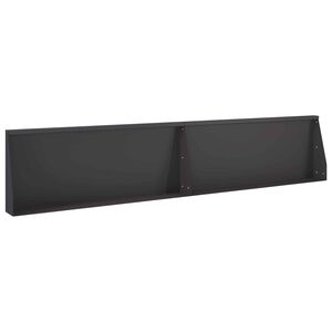 vidaXL Mur oporowy 2 szt. 100 x 12 x 30 cm Stal Czarny