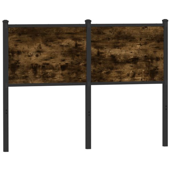 vidaXL Wezgłowie łóżka, przydymiony dąb, 120 cm