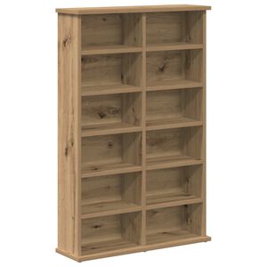 vidaXL Kabinet na płyty CD Dąb artisan 60 x 17 x 92 cm
