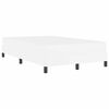 vidaXL Ramka ł&oacute;żka z materacem Czysta Biała 120 x 190 cm tkanina