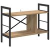 vidaXL P&oacute;łka na książki 3 poziomy 75 x 30 x 58,5 cm Dąb rzemieślniczy