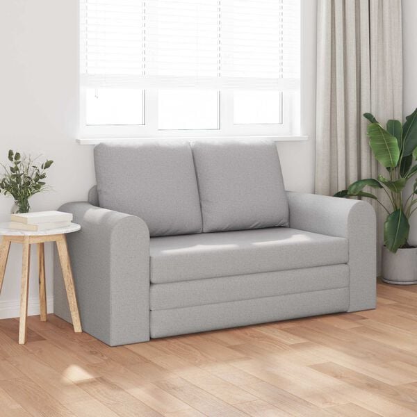 vidaXL Sofa Bed 60cm Szary chmur tkanina