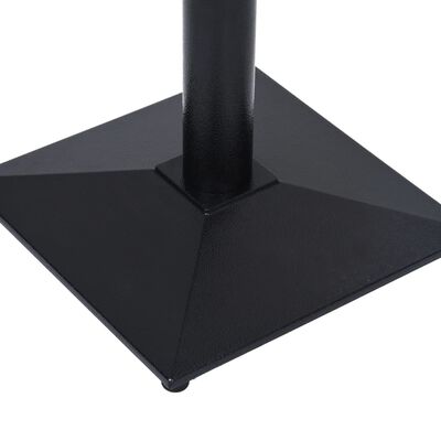 vidaXL Noga do stolika bistro, czarna, 41x41x72 cm, żeliwo