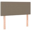 vidaXL Ł&oacute;żko kontynentalne z materacem, taupe, 90x190 cm, tkanina