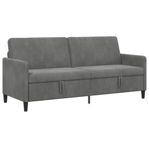 vidaXL Sofa z miejscem do przechowywania ciemnoszary 192 x 78 x 87 cm
