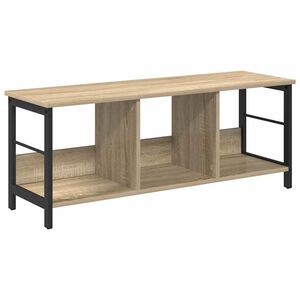 vidaXL P&oacute;łka na książki 3 poziomy 102 x 32 x 40,5 cm Dąb Sonoma