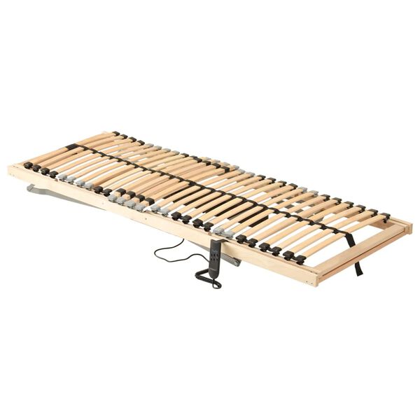 vidaXL Elektryczny stelaż do ł&oacute;żka z 28 listwami, 7 stref, 100x200 cm