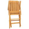 vidaXL Krzesła składane 8 szt. 61x67x90 cm Drewno lite Teak