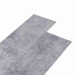 vidaXL Samoprzylepne panele podłogowe PVC Cementowy szary 30,5 x 61 cm