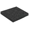 vidaXL Pad Patio z Granulatem Gumowym Czarny 9 x 9 x 0,8 cm Guma