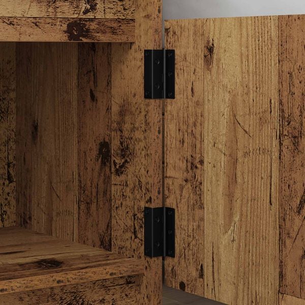 vidaXL Zawias 2 pcs Czarny 38 x 17 x 60 mm Żelazo