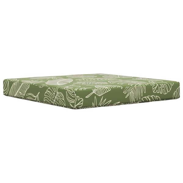 vidaXL Poduszka do sofy na zewnątrz 3 pcs Wz&oacute;r liścia Poliester