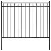 vidaXL Ogrodzenie ogrodowe ASSEN stalowe 1,7x1 m czarne