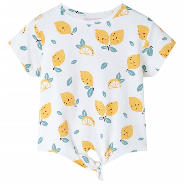 Koszulka dziecięca z wiązaniem, ecru, 128