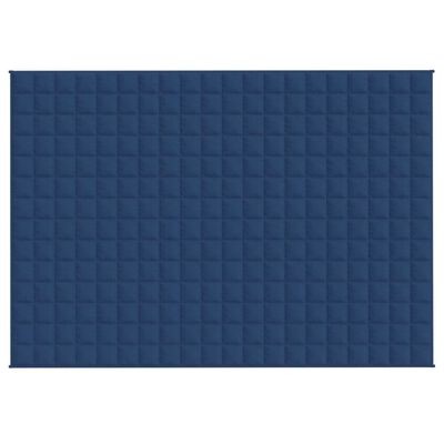 vidaXL Koc obciążeniowy, niebieski, 138x200 cm, 10 kg, tkanina