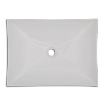 Umywalka łazienkowa, biała porcelana nietypowy kształt