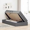 vidaXL Ł&oacute;żko z miejscem na przechowywanie i materacem Ciemnoszary