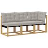 vidaXL 3 szt. Modułowa sofa na zewnątrz Biały