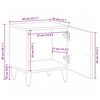 vidaXL Szafka Nocna Biały 40 x 33,5 x 46 cm Drewno z mango