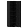 vidaXL Highboard 2 pcs Czarny Dąb 50 x 42,5 x 185 cm