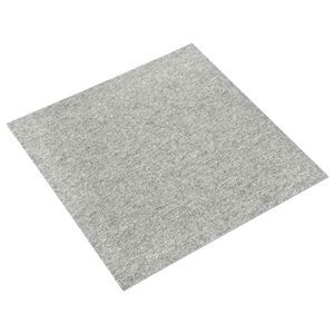 vidaXL Dywan 20 szt. jasnoszary 50 x 50 cm 100% polipropylen