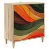 vidaXL Bufet BONN Sonoma 69 x 33 x 75 cm Drewno inżynieryjne