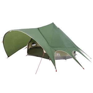 vidaXL Namiot Teepee dla 5 os&oacute;b Zielony i szary 415 x 415 x 247 cm