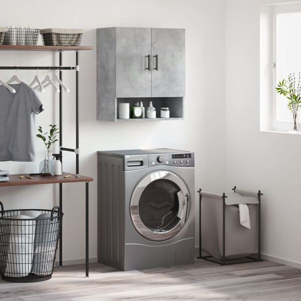 vidaXL Szafka wisząca, szarość betonu, 60x31x70 cm