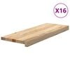 vidaXL Stopnie schodowe, 16 szt. surowe 70x30x2cm lite drewno dębowe
