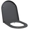 vidaXL Deska toaletowa Antracyt 49 x 36 x 4 cm Duroplast