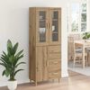 vidaXL Highboard z szufladą Dąb rzemieślniczy 69,5 x 34 x 180 cm