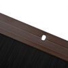 vidaXL Uszczelki z szczotką do drzwi na zatrzask 2 pcs Brązowy 100 cm