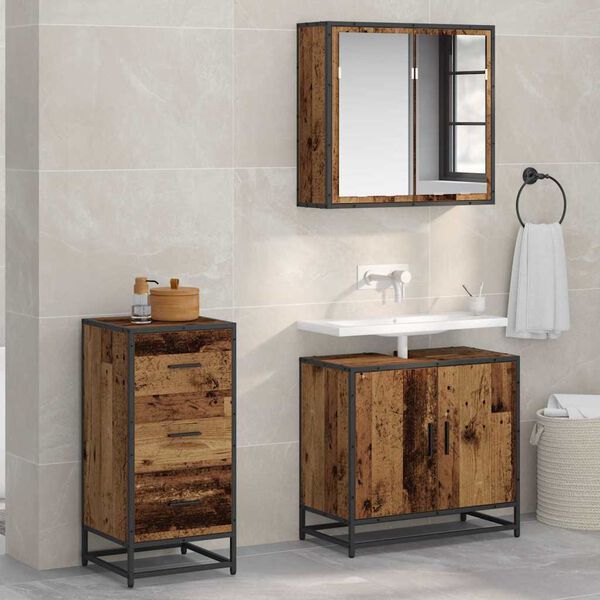 vidaXL Bufet Stare drewno 35.5 x 35 x 76 cm