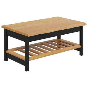 VidaXL Stolik kawowy EKAI Czarny 100 x 60 x 45,5 cm