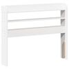 vidaXL Rama ł&oacute;żka bez materaca, biała, 90x190 cm, lite drewno sosnowe