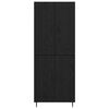 vidaXL Highboard 2 pcs Czarny Dąb Materiał drewnopochodny
