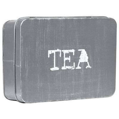LABEL51 Pudełko na herbatę, 27x19x8 cm, antyczna szarość