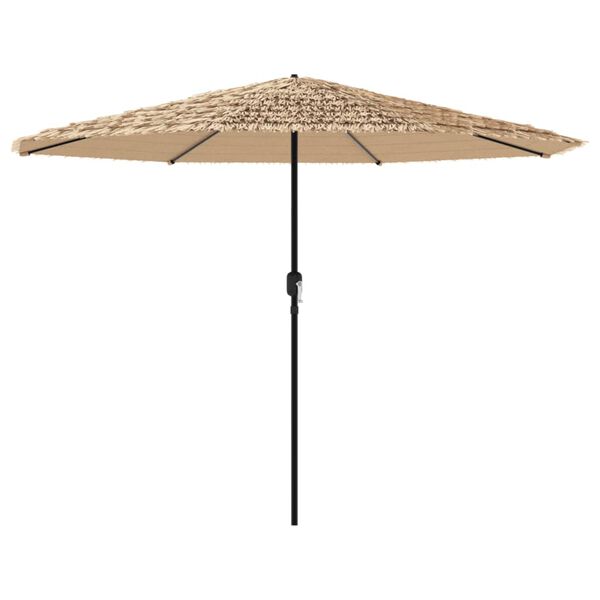 vidaXL Parasol ogrodowy na stalowym słupku, brązowy, 324x324x247 cm